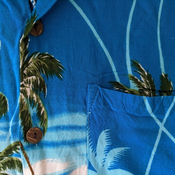 Vintage 90's Short-Sleeve Hawaiian Shirt Medium - Picture 4 of 5